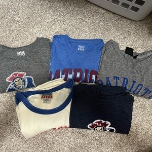 Lot of 5 NFL New England Patriots Graphic T Shirts Pats